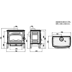 Estufa de leña Fundición ETNA 10kw Bronpi