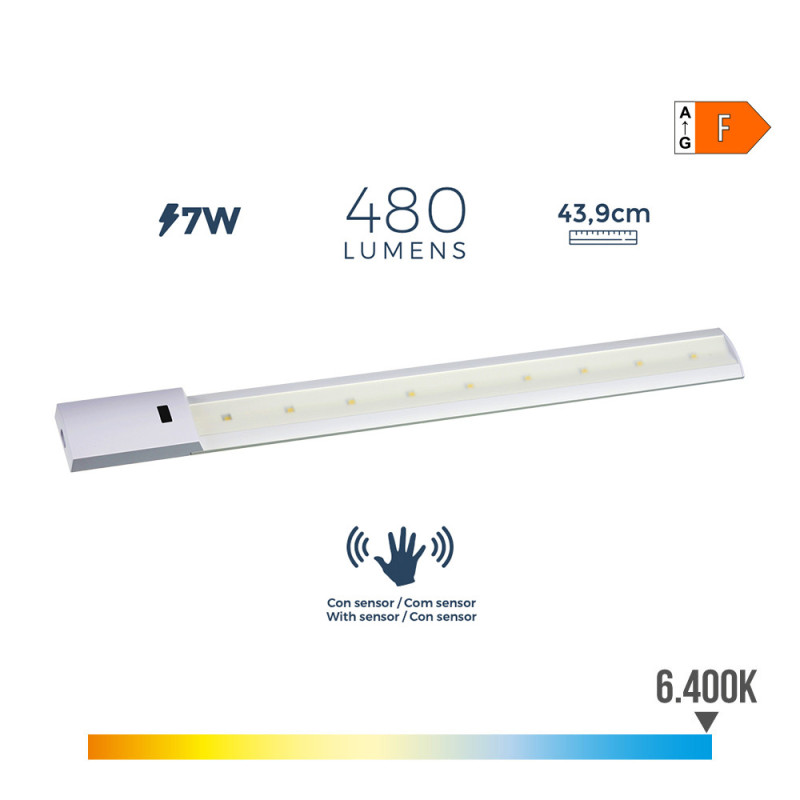 Regleta Electrónica Led C/Sensor 7W