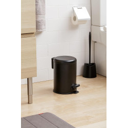 Cubo Baño Pedal Nordic Negro TATAY