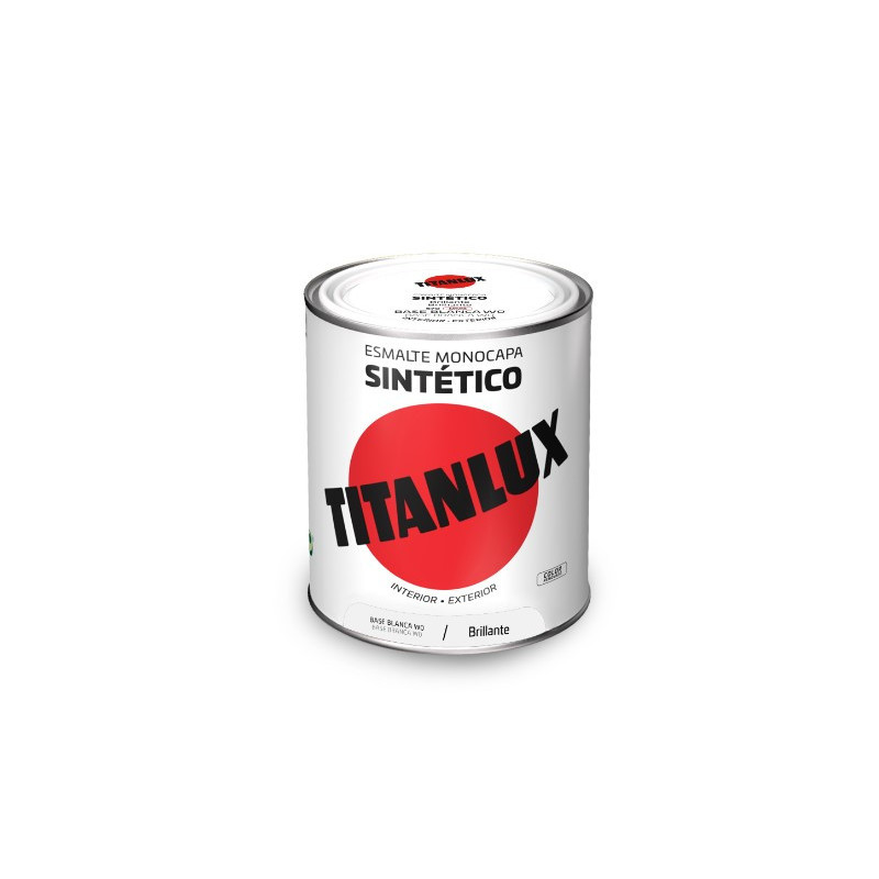 Pintura Esmalte sintético Titanlux color amarillo medio de 125ml.