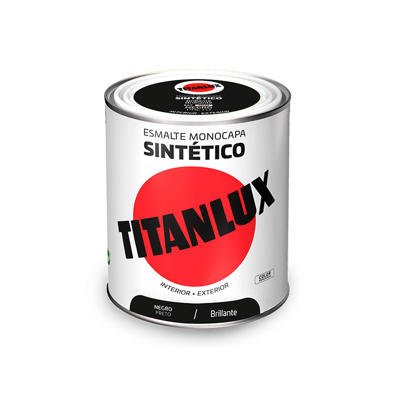 Esmalte Titanlux Negro Brillo 375ml