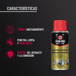 Lubricante Cerraduras Profesional 3EN1