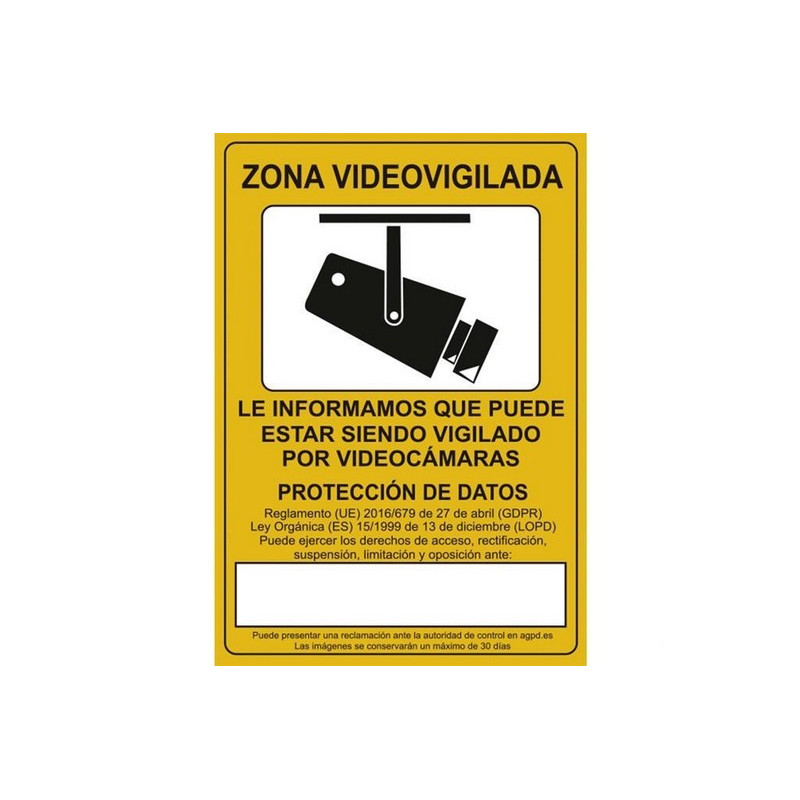 Rotulo Zona Videovigilancia 297x210