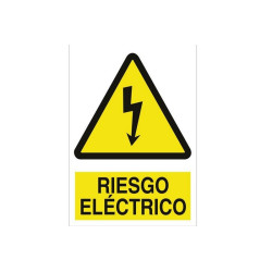 Rotulo Poliestireno Riesgo Eléctrico 210x297