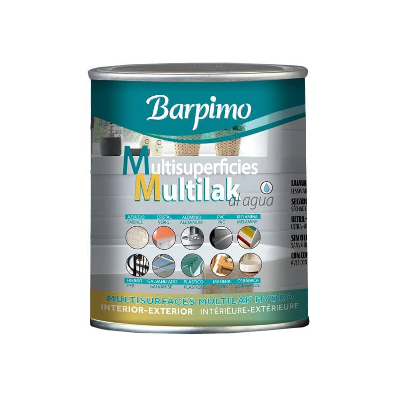 Pintura Esmalte al Agua Multilak Blanco Mate 750ml