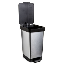 Cubo Cocina Smart Cromo 30L.