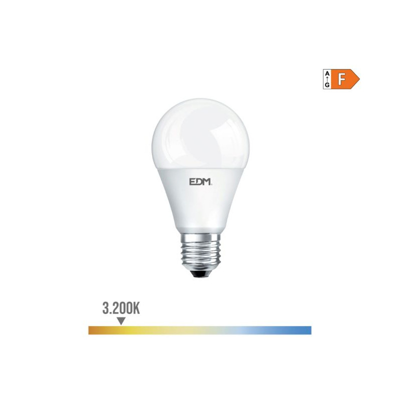 Bombilla Standar Led Regulable E-27 10W Cálida