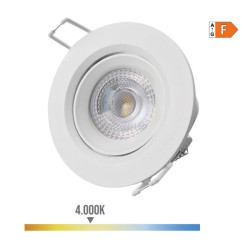 Downlight Led .Empotrar Blanco 4000K 5W 9cm