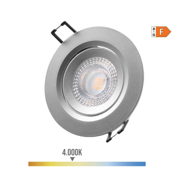 Downlight Led .Empotrar Cromo 4000K 5W 9cm