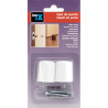 Tope Puerta Atornillar Blanco (Blister 2 Ud.)