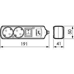 Base Superficie 2+T 16A Ref.8002