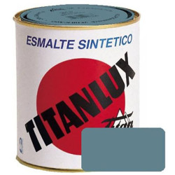 Pintura Esmalte Sintetico Gris Azulado 750 ml.Titanlux