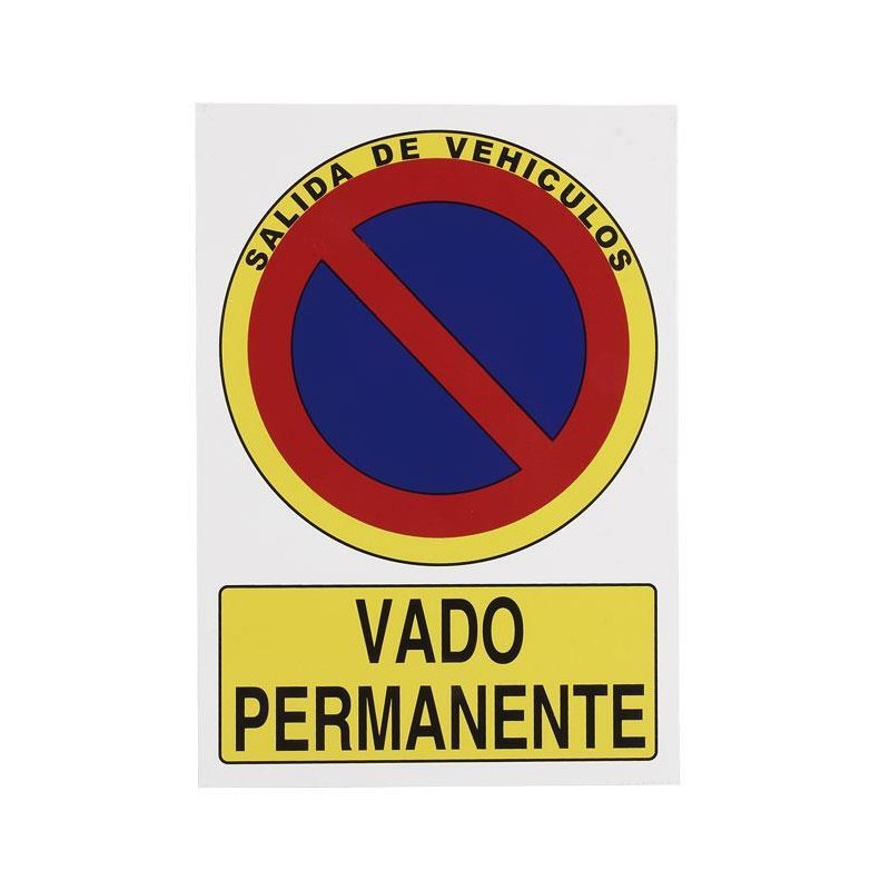 Placa Expediente Vado Permanente