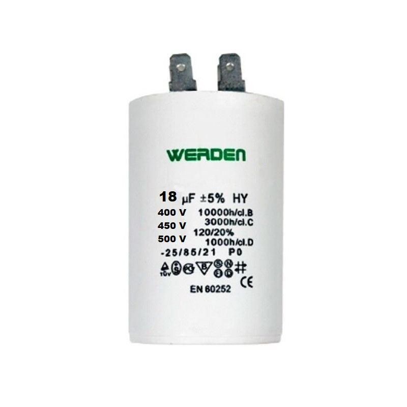 Condensador 18 uF 250v