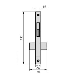 Cerradura Empotrar Ucem 5638/20