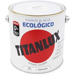 Pintura Esmalte Ecologico Blanco Satinado 250 ml. Titanlux