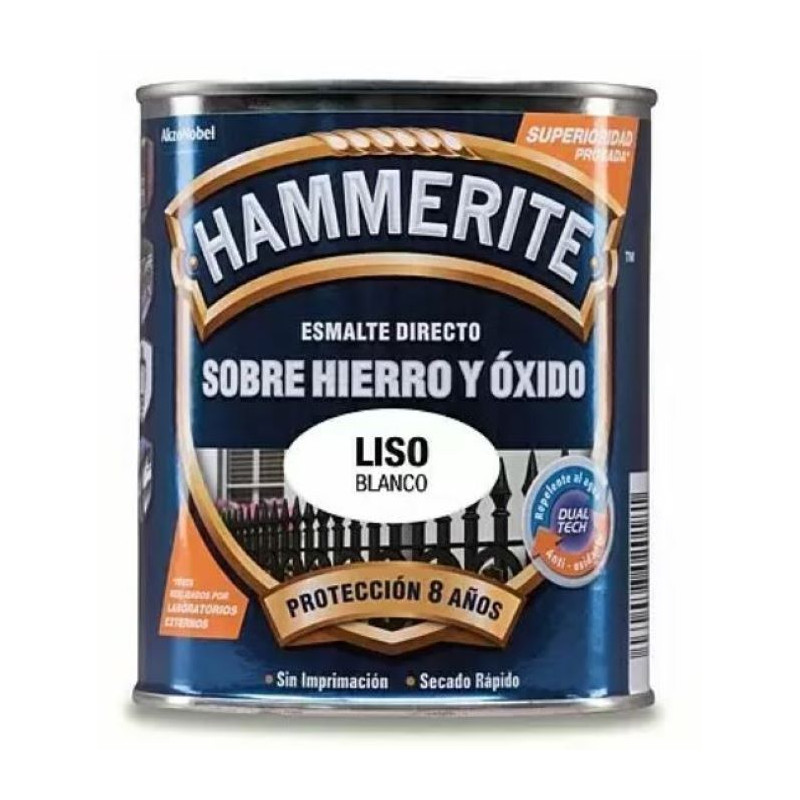 Hammerite Liso Blanco Brillo 750 ml.