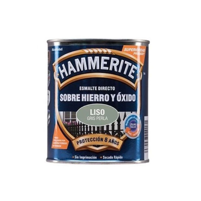 Hammerite Liso Gris Perla  Brillo 750 ml.