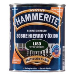 Hammerite Liso Verde Oscuro Brillo 750 ml.