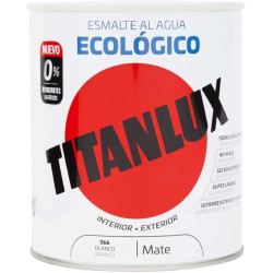 Pintura Esmalte Ecologico  Blanco Mate 250 ml. Titanlux