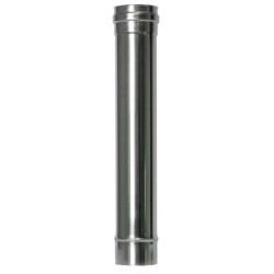 Tubo Estufa 80 Inox 1M Pellet