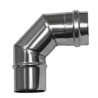 Codo Estufa Inox 80 90º Pellet