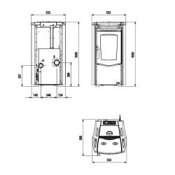 Estufa Pellet NOVELLA 12kw