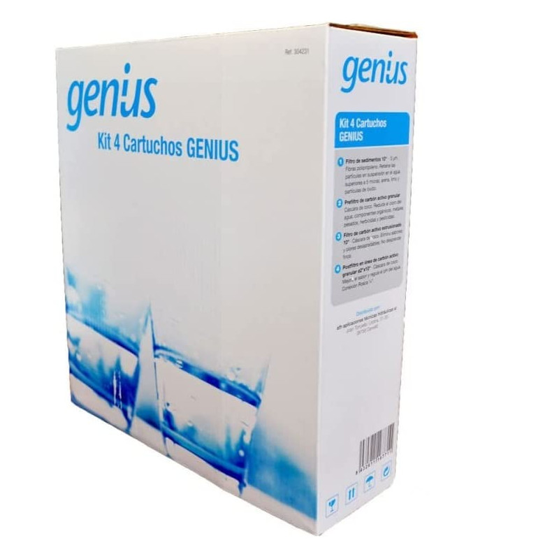 Kit Recambio 4 filtros Osmosis Genius