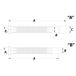 Sifon Flexible Jimten 40/50 1"1/2 (A-104)