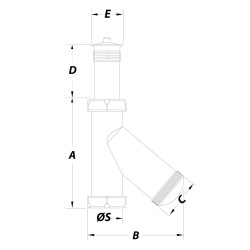 Sifón válvula pila S-18