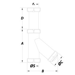 Sifon Vertical Extensible S-39