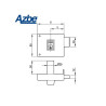 Cerradura Azbe 124 Pr 10 Derecha