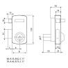 Cerradura Lince 5056-A 60 Derecha con Rastrillo