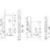 Cerradura Tesa R200B5SCL Canto Cuadrado