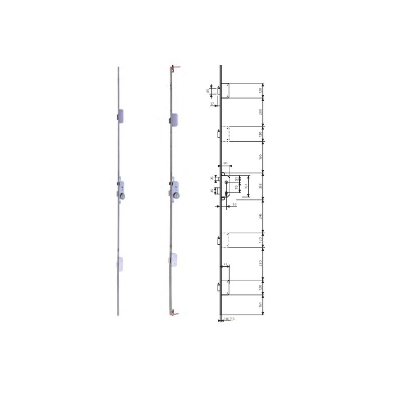 Cerradura Tesa TLPS3SLAE Seguridad