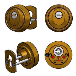 Escudo Bocallaves Seguridad Antitaladro Inoxidable