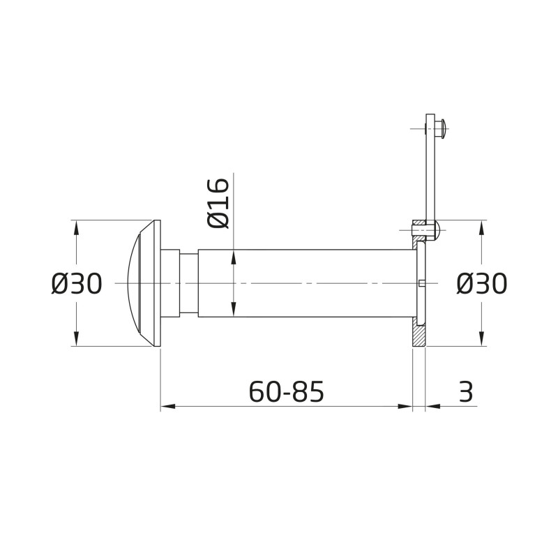 MIRILLA PUERTA 50-75 CROMO