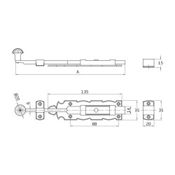 Pasador Castilla 15cm