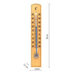Termometro interior madera