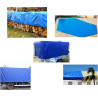 Toldo Lona Polietileno 6X10 Azul 70GSM