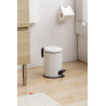 Cubo Baño Pedal Nordic Blanco TATAY