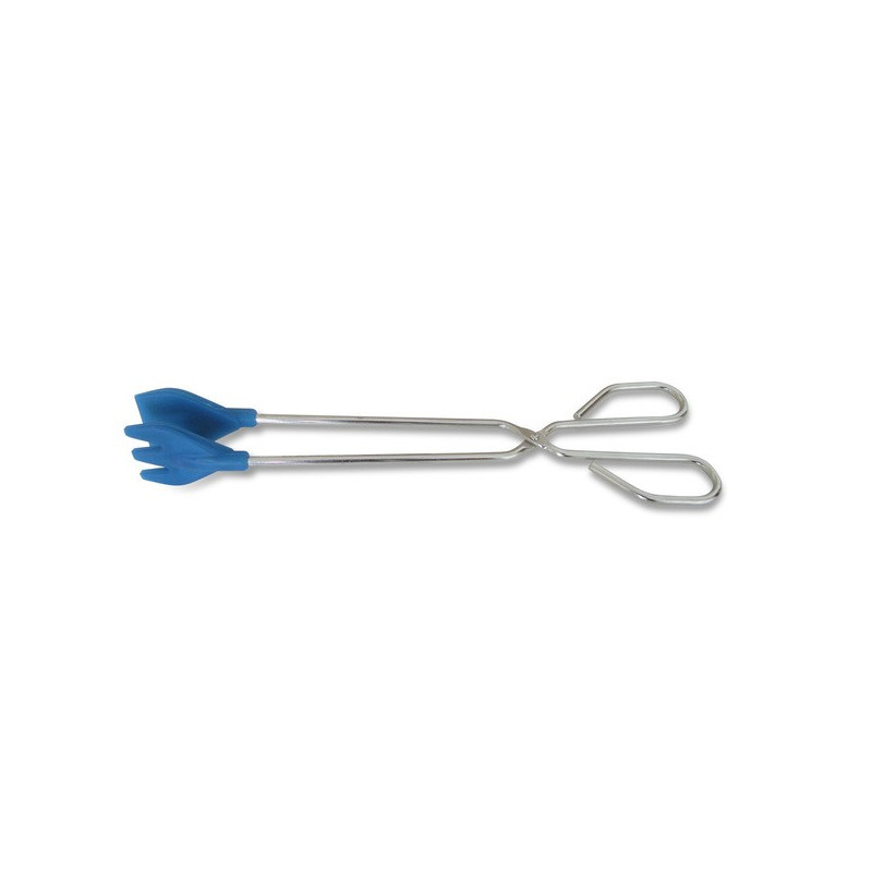 Tenacilla De Cocina Silicona 30 cm. Azul